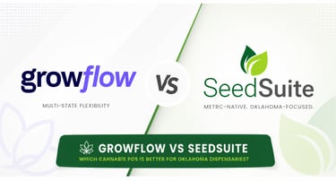 Growflow vs SeedSuite comparison for dispensaries