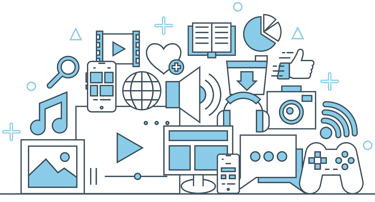 different types of electronic devices used by content creators