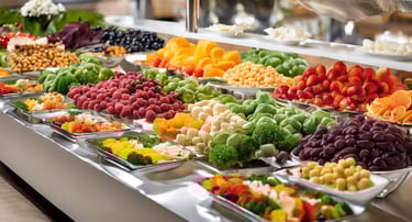 A display of delicious vegan foods