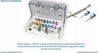 Kit universal de destornilladores para implantes dentales | Cómo garantiza un apriete preciso de los