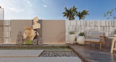 Bespoke terrace and landscape Yas Island