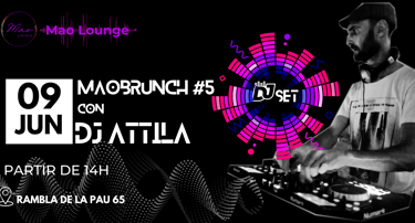 Poster Dj attila Mao lounge
