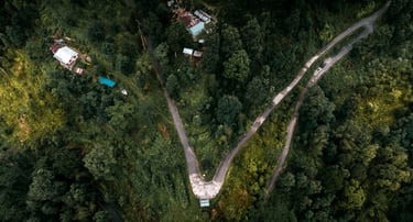 Ariel view of Crosshill Pedong