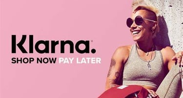 White woman, Klarna advertisement