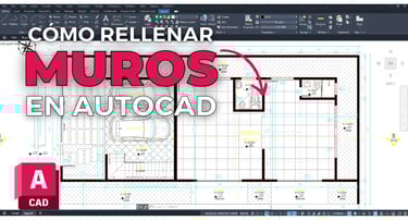 Cómo rellenar muros en AutoCAD con Polilínea