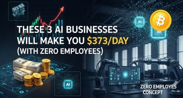 These 3 AI Businesses Will Make You $373/Day (With Zero Employees)