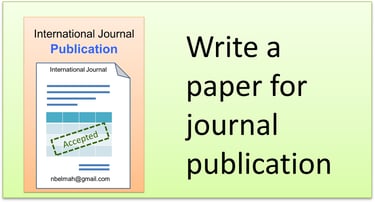 Write Paper for Journal Publication