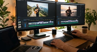 montage vidéo pour un chanteur ( artiste)