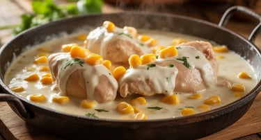 Frango-Cremoso-na-Panela-com-Requeijão-e-Milho