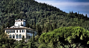 Villa il Salviatino restored, five-star boutique hotel Fiesole Florence, Colombo Associati Erica Fossati