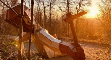 1 van de 4 reuzen in het Kluisbos