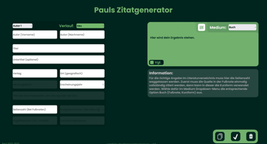 Zitatgenerator Richtigzitieren