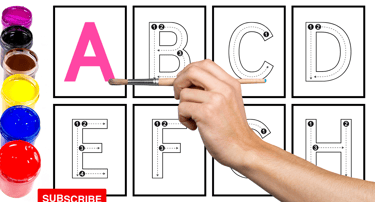 ABCD COLORING FOR KIDS free