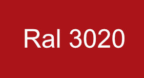 Teinte rouge signalisation RAL 3020