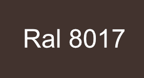 Teinte brun chocolat RAL 8017