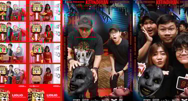 Augmented reality magic mirror photobooth at Movie Gala Premier Ketindihan