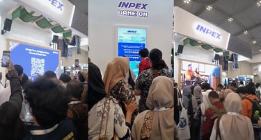 INPEX Energy Expo corporate exhibition engagement using scavenger hunt app in Jakarta