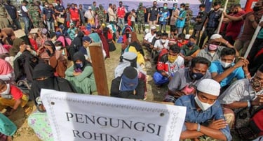 Rohingya refugee in Aceh, Indonesia