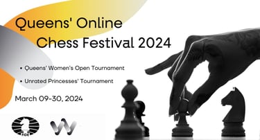Queens' Online Chess Festival 2024. Fide Chess. Women in Chess