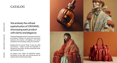 Campaign Photography Direction for Crownd Brand Identity Guide