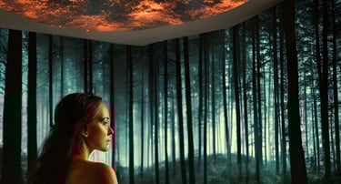 femme profitant d'une expérience immersive au sein d'un spa