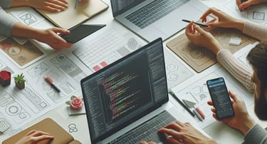 Equipo UX7STUDIO, diseño UX/UI, solución No - code y desarollo full - stack