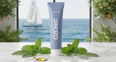 Ozonic toothpaste with hydroxyapatite and ozone for seniors