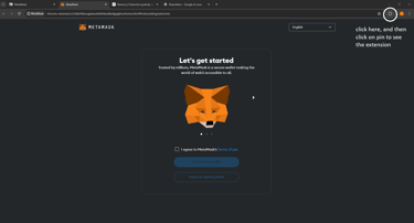 Metamask Create a new wallet