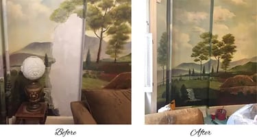 bespoke mural repair by marcine in hudson county nj