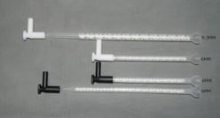 In Slip Luer mixers with stop