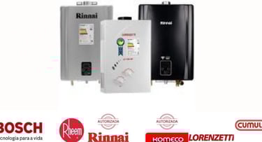 aquecedor rinnai lorenzetti komeco bosch rhemm kobe loja de aquecedores venda aquecedor de gás 