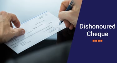 Dishonored Cheque