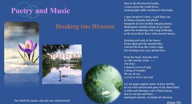 Anna Yin - poem - Breaking into Blossom