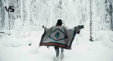 knitted ponchos