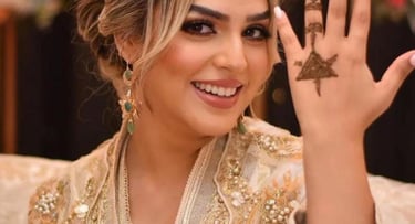 a woman in a gold crown tiable and a crown tiable