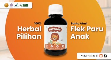 Enteros Atasi Flek Paru Anak