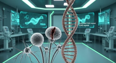 Huntington’s-disease-brain-neuron-damage-with-genetic-mutation-illustration.