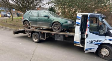alt="Vehicle loaded for transport across Worcestershire"