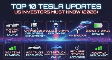 Top 10 Tesla 2026 updates for investors – Robotaxi fleet, Optimus Gen 2, FSD v14, Cybercab 