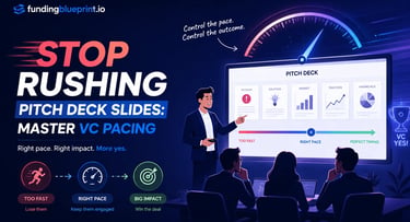 Stop Rushing Pitch Deck Slides Master VC Pacing