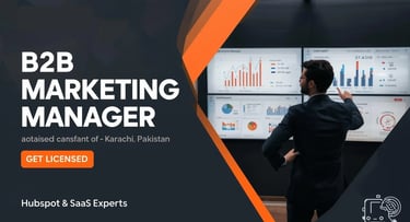 B2B Marketing Manager Jobs Karachi Get Licensed HubSpot SaaS