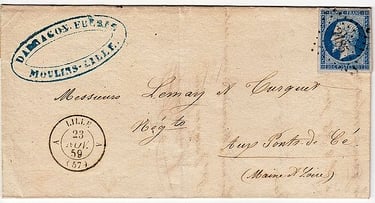 Losange Petits Chiffres 2185 et type 15 A Lille A.