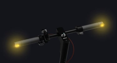 a bicycle with a clock on the handlebars