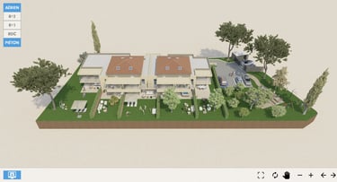 Modélisation 3D étude volumétrique résidence Grasse - Infographiste 3D Toulon.