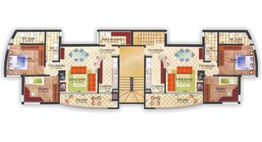 Planta empreendimento Las Palmas na cidade de Pelotas. Construtora Valori Empreendimentos