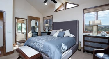 Highland Timber Frame Mountain Home Bedroom Suite-1
