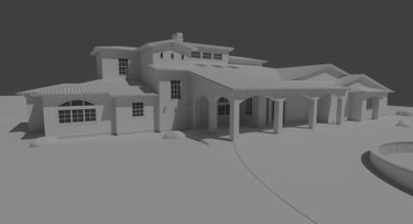 Santa Barbara Spanish Colonial Home Clay Build Front