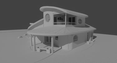 Greenwood Cottage Organic Home Clay Build Rear