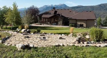 Highland Timber Frame Mountain Home Rear