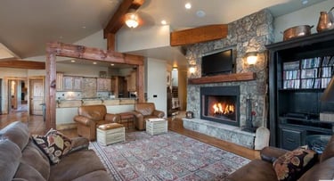 Elkridge Timber Frame Mountain Home Living-2